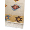 Tapis plat ethnique avec franges Dayton