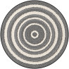 Tapis rond intérieur et extérieur moderne Decker