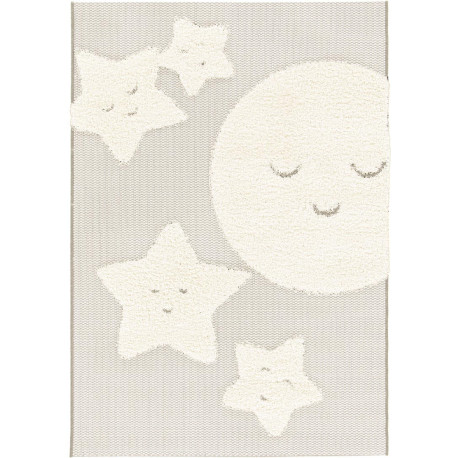 Tapis enfant rectangle beige Deer Lodge