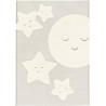 Tapis enfant rectangle beige Deer Lodge