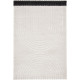 Tapis moderne crème à courtes mèches Denton