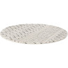 Tapis rond ethnique chambre crème Dixon