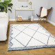 Tapis shaggy design crème Drummond