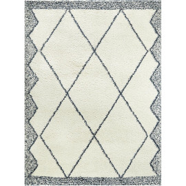 Tapis shaggy design crème Drummond