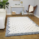 Tapis shaggy design crème Dupuyer