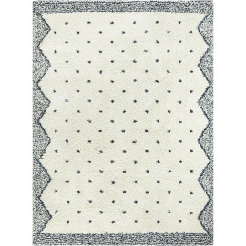 Tapis shaggy design crème Dupuyer