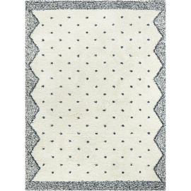 Tapis shaggy design crème Dupuyer