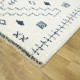 Tapis shaggy ethnique crème Elliston