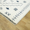 Tapis shaggy ethnique crème Elliston