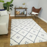 Tapis shaggy ethnique crème Elmo