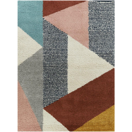 Tapis shaggy moderne beige Ethridge