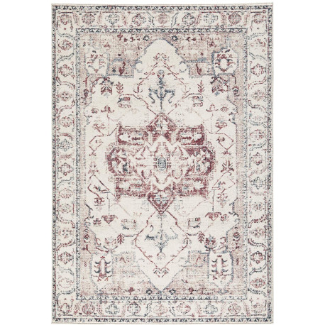 Tapis vintage ethnique crème Eureka