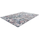 Tapis contemporain floral bleu Fallon