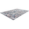 Tapis contemporain floral bleu Fallon