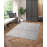 Tapis gris moderne rayé Harrison