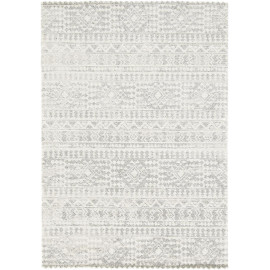 Tapis vintage gris rayé Shaw