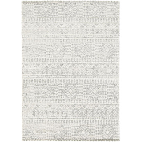 Tapis vintage gris rayé Shaw