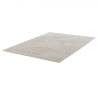 Tapis courbe gris rectangle Shawny