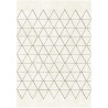 Tapis scandinave graphique à courtes mèches Froid
