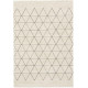 Tapis scandinave graphique à courtes mèches Froid