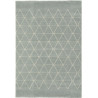Tapis scandinave graphique à courtes mèches Froid