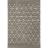 Tapis scandinave graphique à courtes mèches Froid