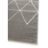 Tapis scandinave graphique à courtes mèches Froid