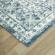 Tapis vintage bleu rectangle Garneill