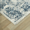 Tapis vintage bleu rectangle Garrison