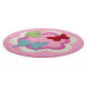 Tapis rose pour enfant tufté main Butterfly Party Esprit Home