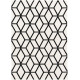 Tapis graphique design crème Glentana
