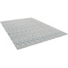 Tapis berbère bleu ethnique Greycliff