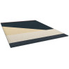 Tapis design bleu rectangle Heart Butte