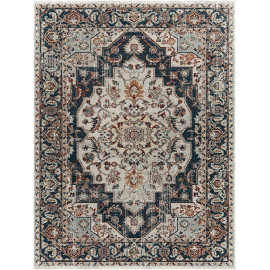 Tapis vintage bleu intérieur Helena