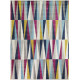 Tapis design à courtes mèches multicolore Helmville