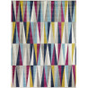 Tapis design à courtes mèches multicolore Helmville