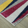 Tapis design à courtes mèches multicolore Helmville