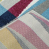 Tapis design à courtes mèches multicolore Helmville