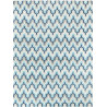 Tapis moderne bleu rectangle Heron