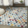 Tapis scandinave graphique multicolore Highwood