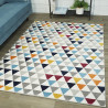 Tapis scandinave graphique multicolore Highwood