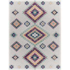 Tapis ethnique crème rectangle Hilger