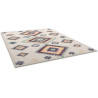 Tapis ethnique crème rectangle Hilger