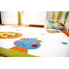 Tapis pour chambre de bébé blanc Animal Festival Sigikid