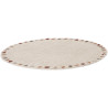 Tapis rond shaggy crème Joliet