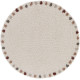Tapis rond shaggy crème Joliet