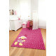 Tapis pour fille rose en polypropylène Schnuggi Sigikid