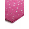 Tapis pour fille rose en polypropylène Schnuggi Sigikid