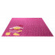 Tapis pour fille rose en polypropylène Schnuggi Sigikid