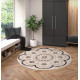 Tapis rond shaggy Jordan